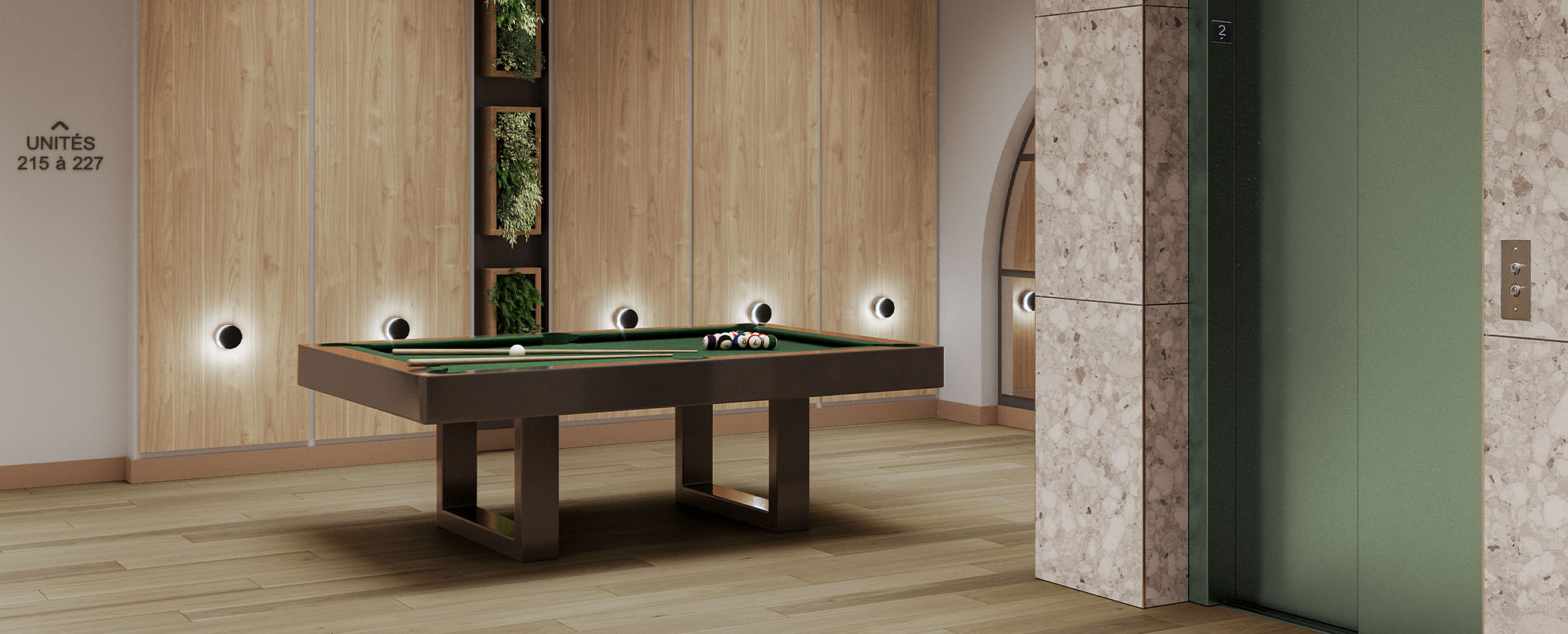 Slide billard